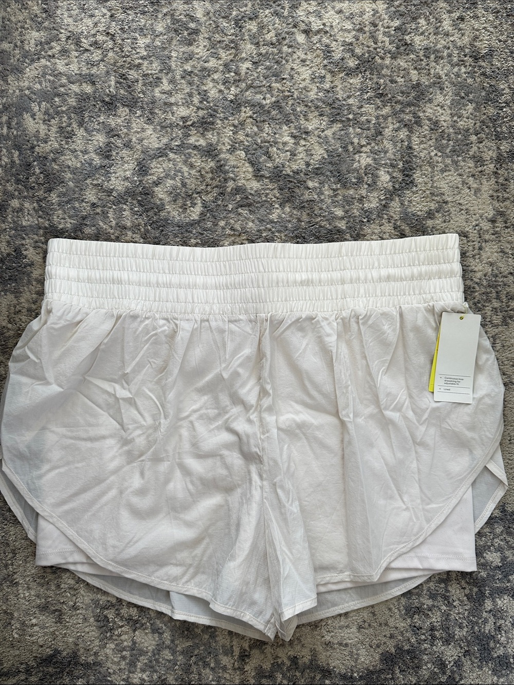 all in motion White Athletic Shorts with Elastic Waistband
